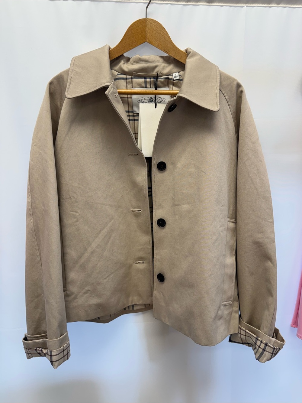 Aritzia Beige Tan  Regent Trench Jacket nwt xl